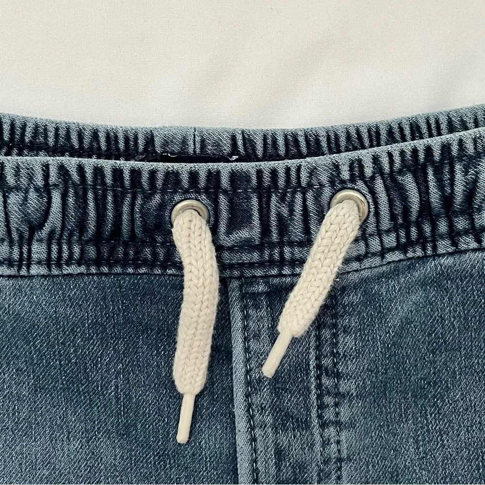 GAP Kids Boys Denim Jogger Jeans Size 8 Pull-On Elastic Waist Blue - Picture 4 of 7